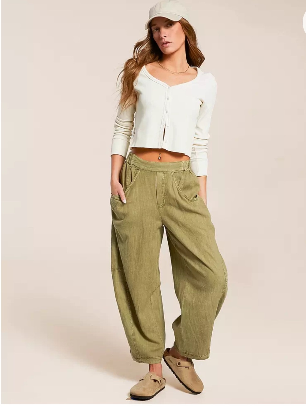 NWT Free People High Road Barrel Pant Sz S